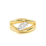 Marquise Diamond Leher Ring
