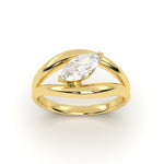 Marquise Diamond Leher Ring