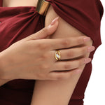 Marquise Diamond Leher Ring