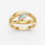 Marquise Diamond Leher Ring