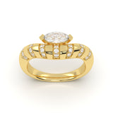 Crown Diamond Leher Ring