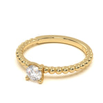 Round Solitaire Aura Ring