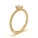 Round Solitaire Aura Ring