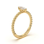 Marquise Solitaire Aura Ring
