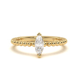 Marquise Solitaire Aura Ring