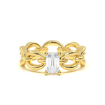 Emerald Diamond Link Band