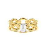 Emerald Diamond Link Band
