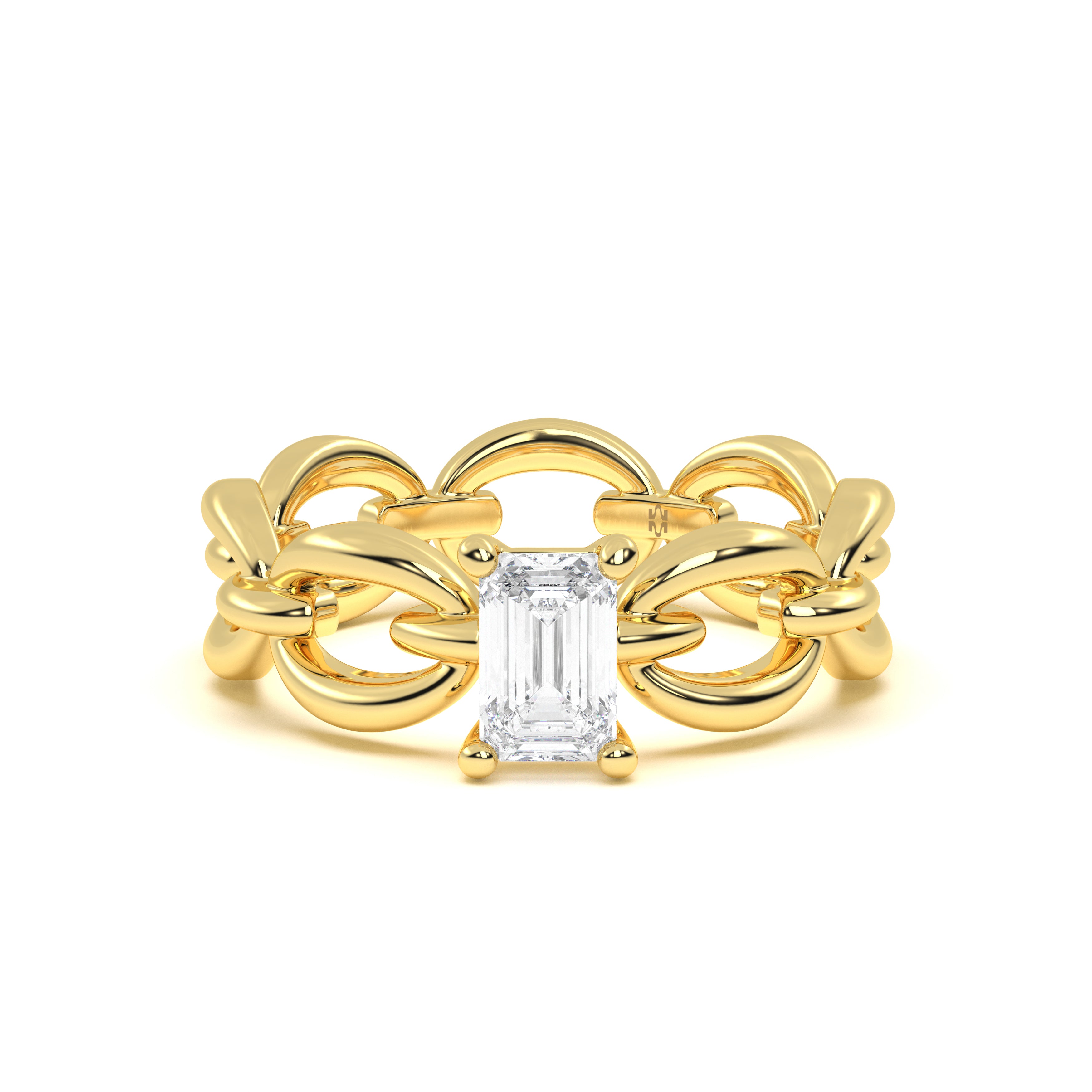 Emerald Diamond Link Band
