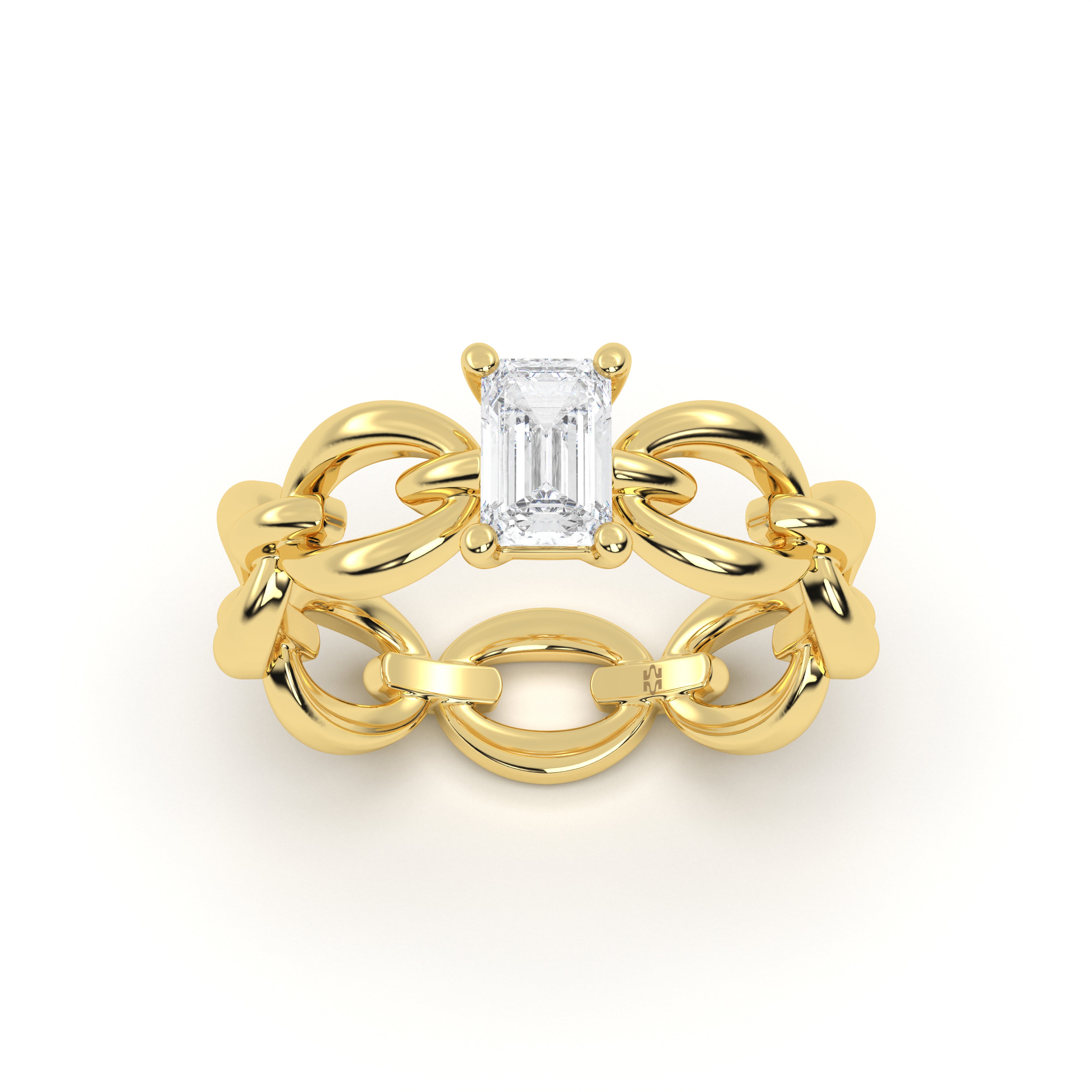 Emerald Diamond Link Band