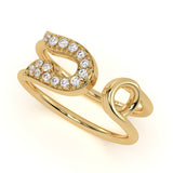 Open Pin Diamond Ring