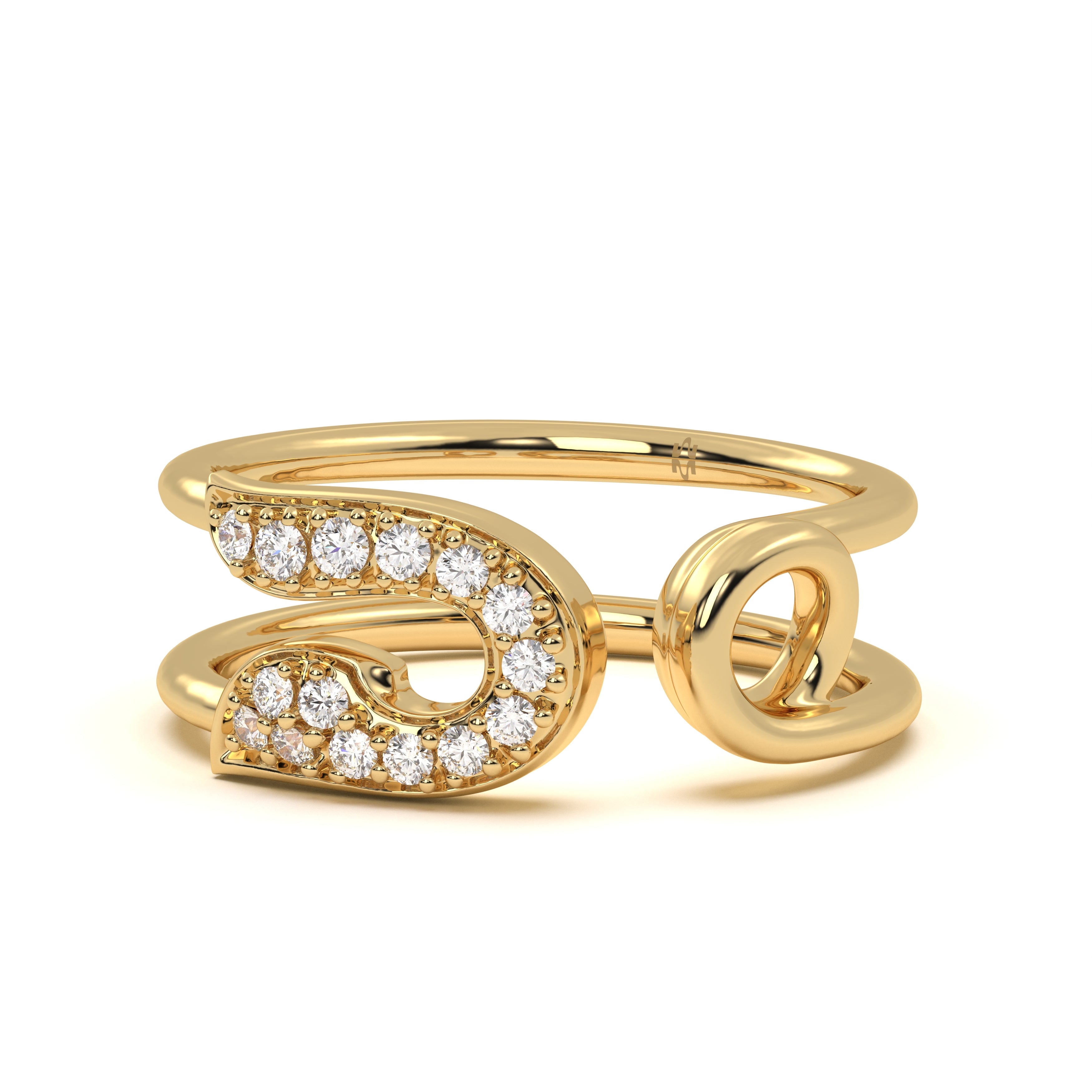 Open Pin Diamond Ring