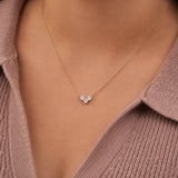 Delicate Solitaire Diamond Pendant
