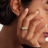 Diamond Cluster Ring