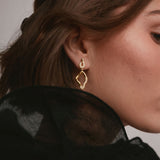 Diamond Studded Flow Earring