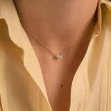 Dual Solitaire Diamond Pendant