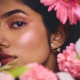 Floral Arc Diamond Studs