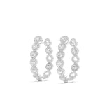 Heart Link Diamond Earrings