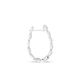 Heart Link Diamond Earrings