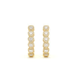 Heart Link Diamond Earrings
