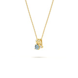 March Birthstone Diamond Pendant