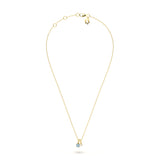 March Birthstone Diamond Pendant
