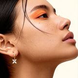 Marquise Diamond Floral Hoops