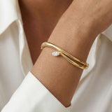 Marquise Diamond Leher Bracelet