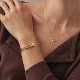 Marquise Diamond Leher Bracelet