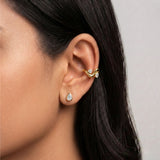 Marquise Diamond Leher Earcuff