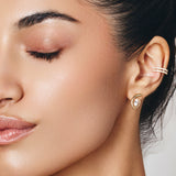 Marquise Diamond Leher Studs
