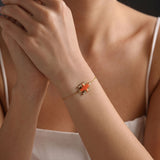 Mija Enamel Diamond Bracelet