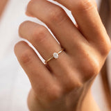 Mini Solitaire Diamond Ring