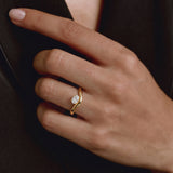 Oval Solitaire Diamond Ring