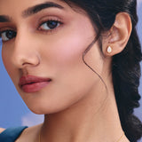 Pear Bezel Diamond Stud