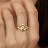 Pear Grace Diamond Ring