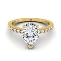 Linear Twist 3 Round Prong - Pear