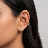 Round Diamond Earcuff