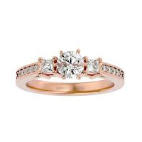 3 Stone Rings - 4 Prong - Round