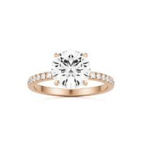 Pave - 4 Prong - Round
