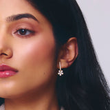 Serene Floral Diamond Drops