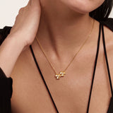 Twin Clover Diamond Pendant