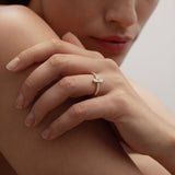 Twin Pear Diamond Ring