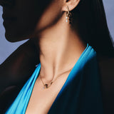Twirl Diamond Drop Earring