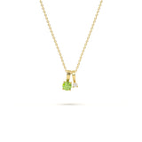 August Birthstone Diamond Pendant