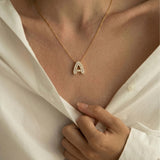 Initial Diamond Pendant