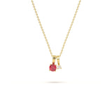 July Birthstone Diamond Pendant