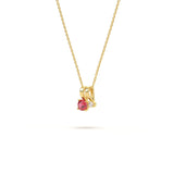 July Birthstone Diamond Pendant