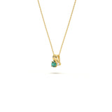 May Birthstone Diamond Pendant