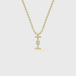 I Diamond Initial Pendant