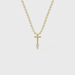 T Diamond Initial Pendant